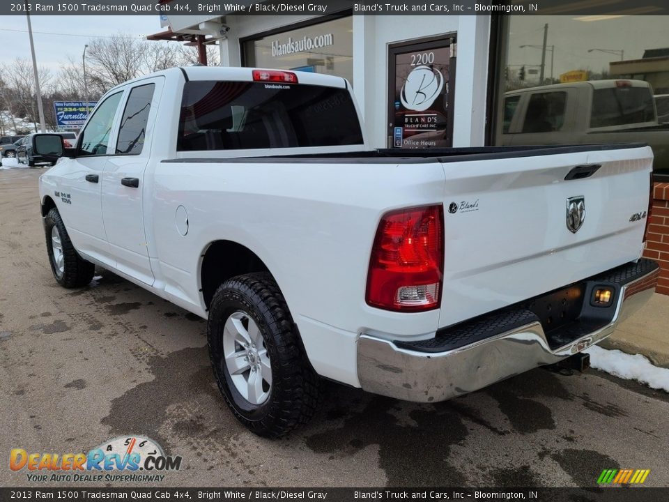 2013 Ram 1500 Tradesman Quad Cab 4x4 Bright White / Black/Diesel Gray Photo #26