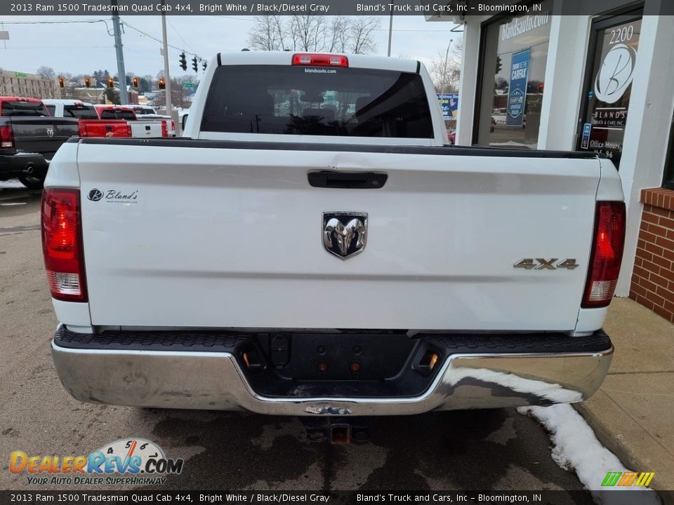 2013 Ram 1500 Tradesman Quad Cab 4x4 Bright White / Black/Diesel Gray Photo #27