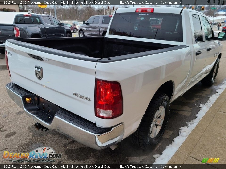 2013 Ram 1500 Tradesman Quad Cab 4x4 Bright White / Black/Diesel Gray Photo #33