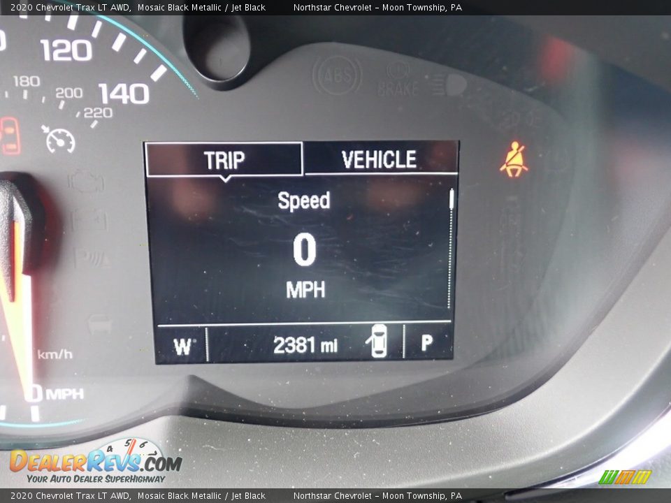 2020 Chevrolet Trax LT AWD Mosaic Black Metallic / Jet Black Photo #19