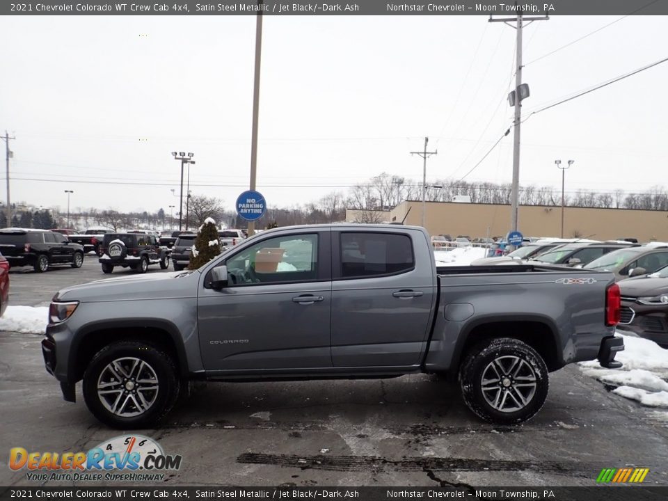 2021 Chevrolet Colorado WT Crew Cab 4x4 Satin Steel Metallic / Jet Black/­Dark Ash Photo #2