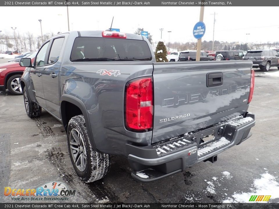 2021 Chevrolet Colorado WT Crew Cab 4x4 Satin Steel Metallic / Jet Black/­Dark Ash Photo #3