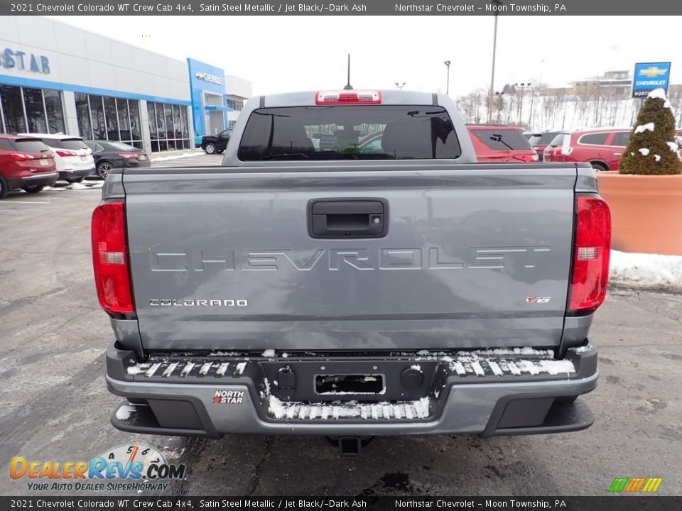 2021 Chevrolet Colorado WT Crew Cab 4x4 Satin Steel Metallic / Jet Black/­Dark Ash Photo #4