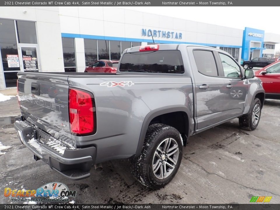 2021 Chevrolet Colorado WT Crew Cab 4x4 Satin Steel Metallic / Jet Black/­Dark Ash Photo #5