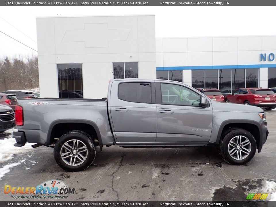 2021 Chevrolet Colorado WT Crew Cab 4x4 Satin Steel Metallic / Jet Black/­Dark Ash Photo #6