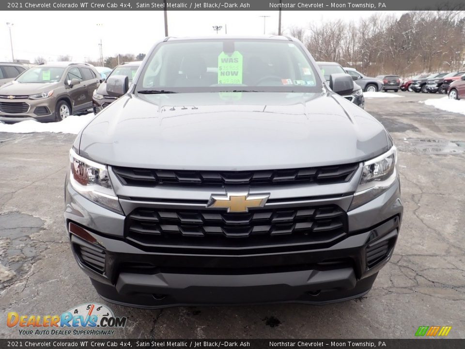 2021 Chevrolet Colorado WT Crew Cab 4x4 Satin Steel Metallic / Jet Black/­Dark Ash Photo #8