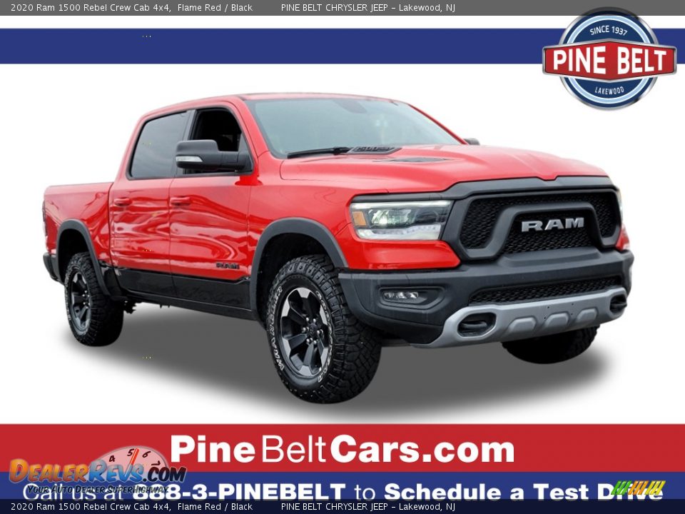 2020 Ram 1500 Rebel Crew Cab 4x4 Flame Red / Black Photo #1