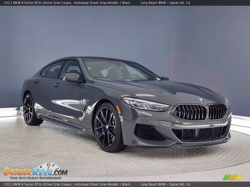 2021 BMW 8 Series 850i xDrive Gran Coupe Individual Dravit Gray Metallic / Black Photo #1