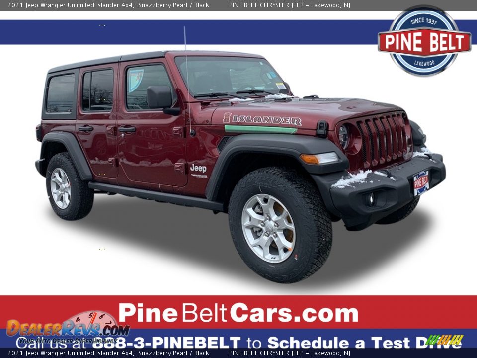 2021 Jeep Wrangler Unlimited Islander 4x4 Snazzberry Pearl / Black Photo #1