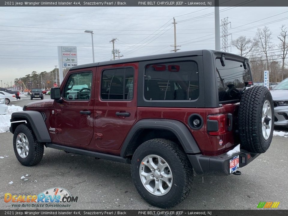 2021 Jeep Wrangler Unlimited Islander 4x4 Snazzberry Pearl / Black Photo #6