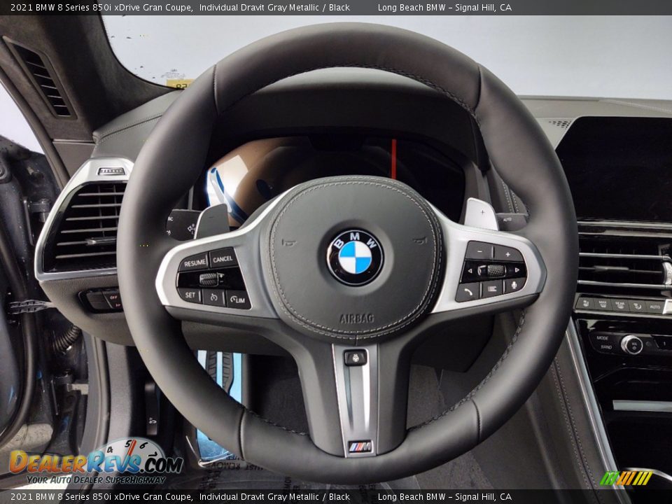 2021 BMW 8 Series 850i xDrive Gran Coupe Steering Wheel Photo #8