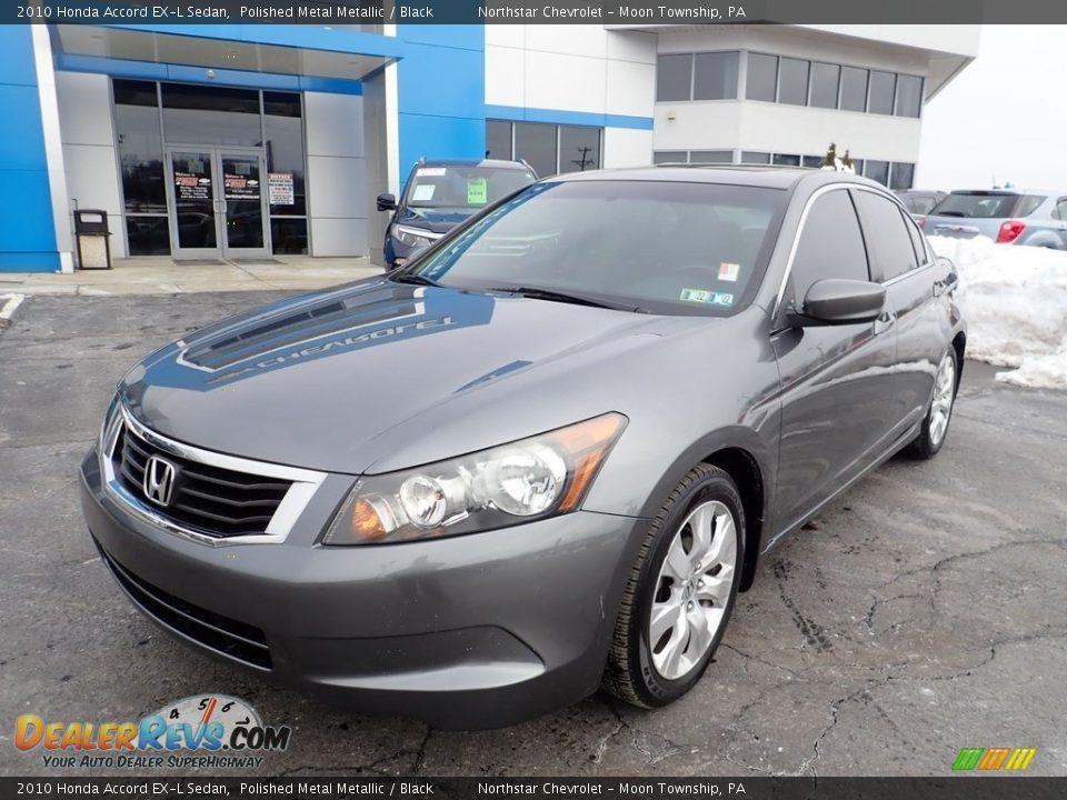 2010 Honda Accord EX-L Sedan Polished Metal Metallic / Black Photo #2