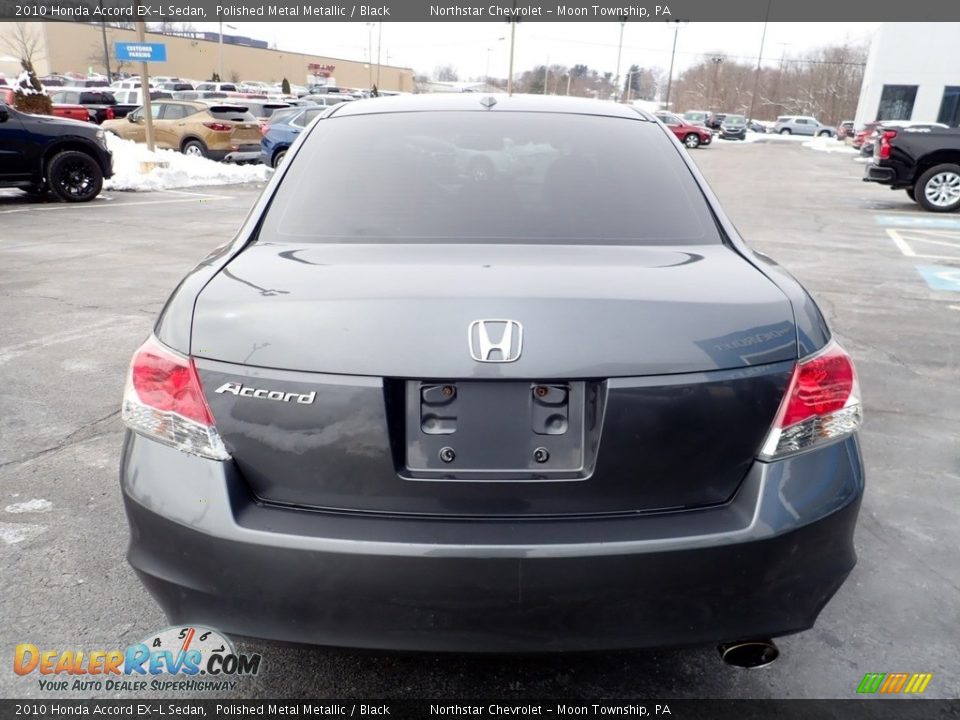 2010 Honda Accord EX-L Sedan Polished Metal Metallic / Black Photo #6