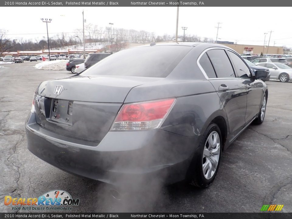 2010 Honda Accord EX-L Sedan Polished Metal Metallic / Black Photo #7