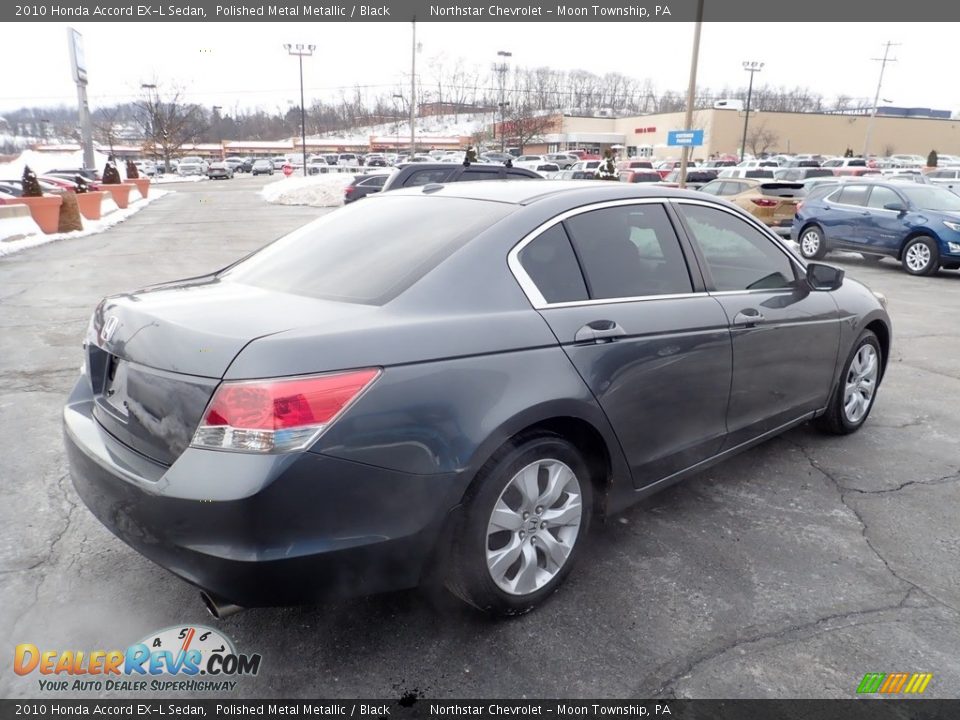 2010 Honda Accord EX-L Sedan Polished Metal Metallic / Black Photo #8