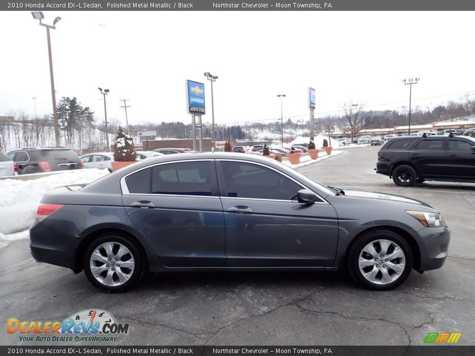 2010 Honda Accord EX-L Sedan Polished Metal Metallic / Black Photo #9