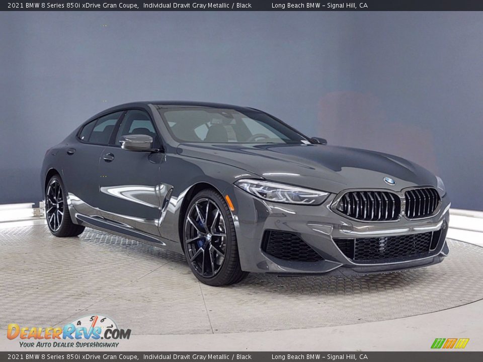 2021 BMW 8 Series 850i xDrive Gran Coupe Individual Dravit Gray Metallic / Black Photo #26