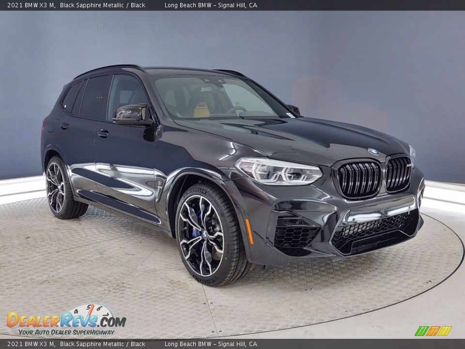 Front 3/4 View of 2021 BMW X3 M  Photo #1