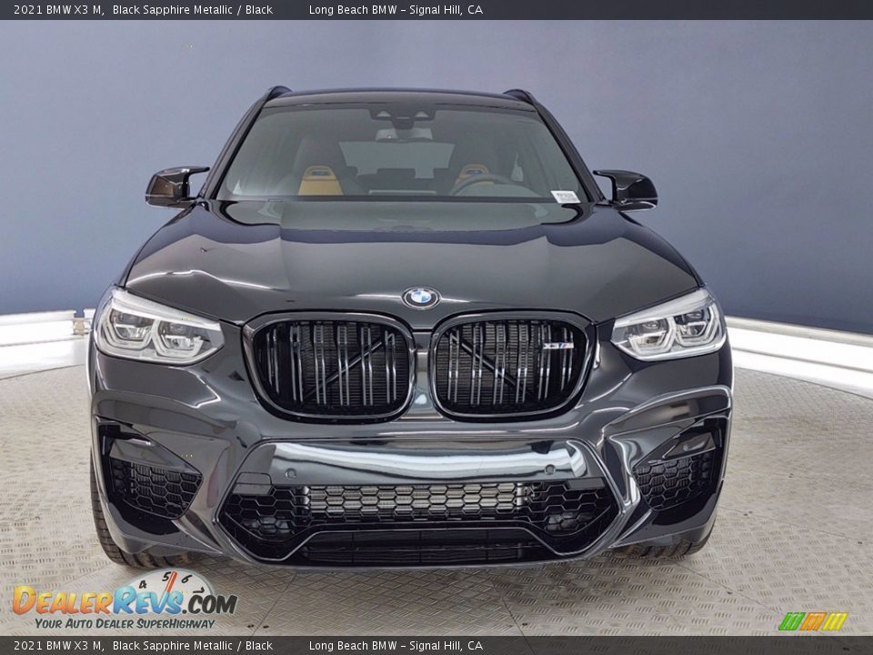 2021 BMW X3 M Black Sapphire Metallic / Black Photo #2