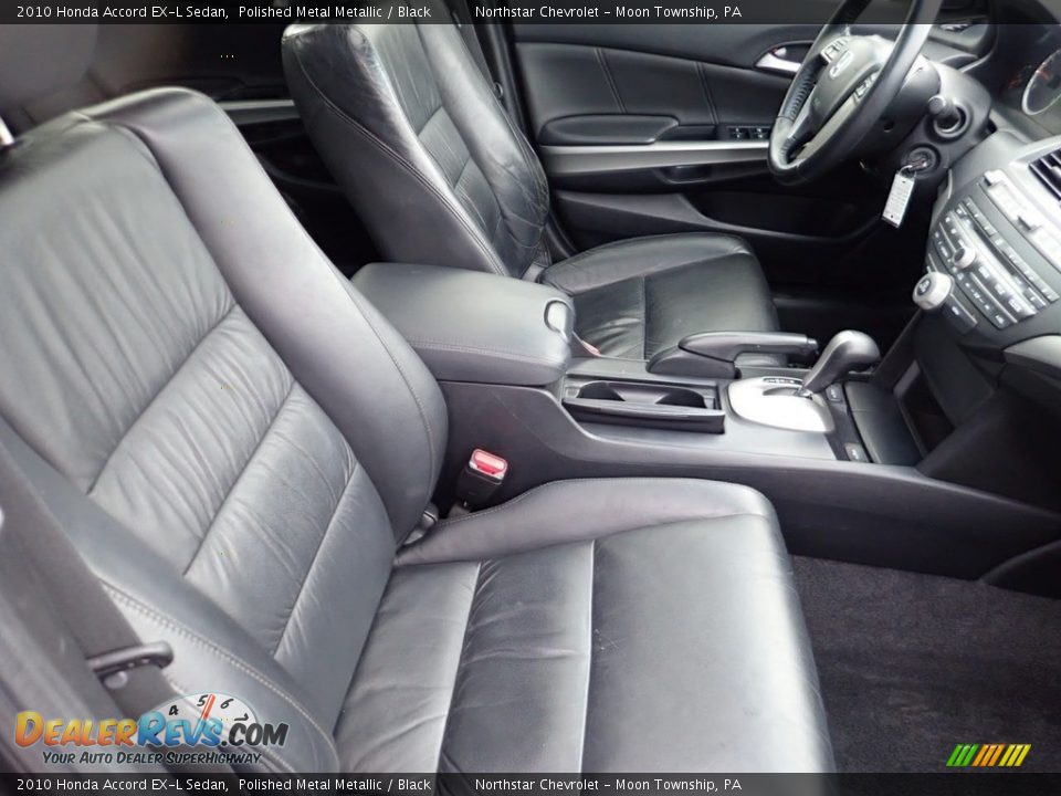 2010 Honda Accord EX-L Sedan Polished Metal Metallic / Black Photo #14