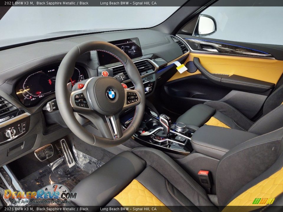 Black Interior - 2021 BMW X3 M  Photo #4