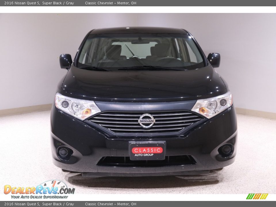 2016 Nissan Quest S Super Black / Gray Photo #2