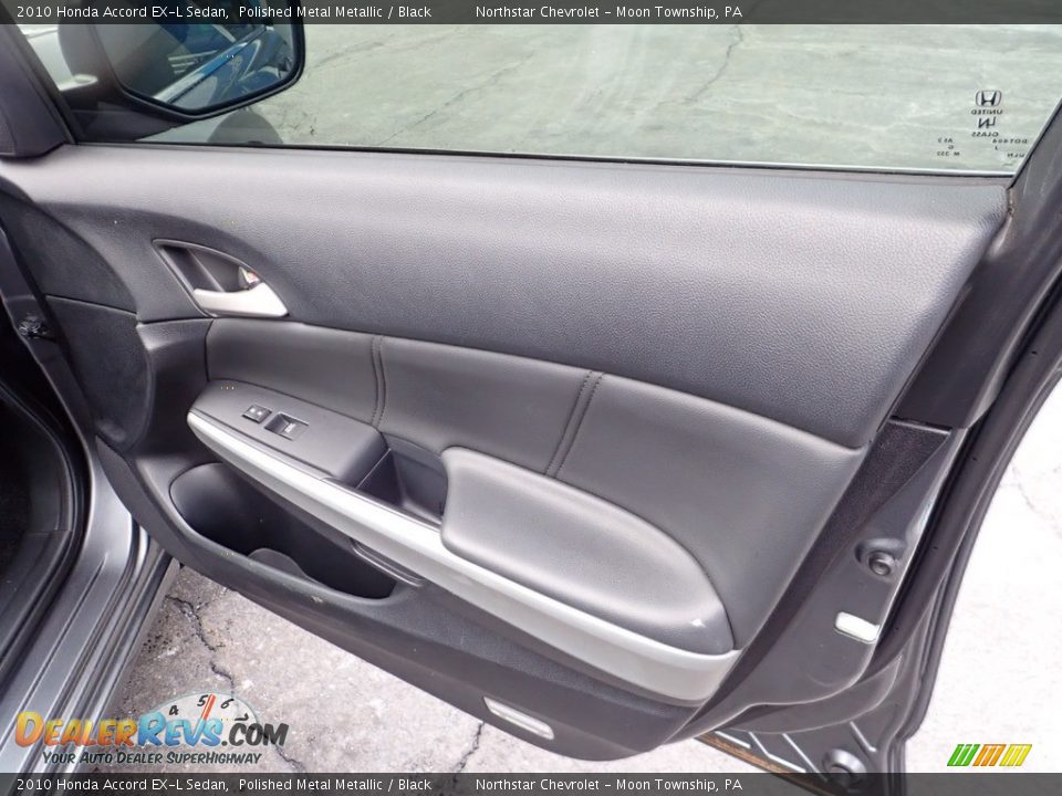 2010 Honda Accord EX-L Sedan Polished Metal Metallic / Black Photo #16