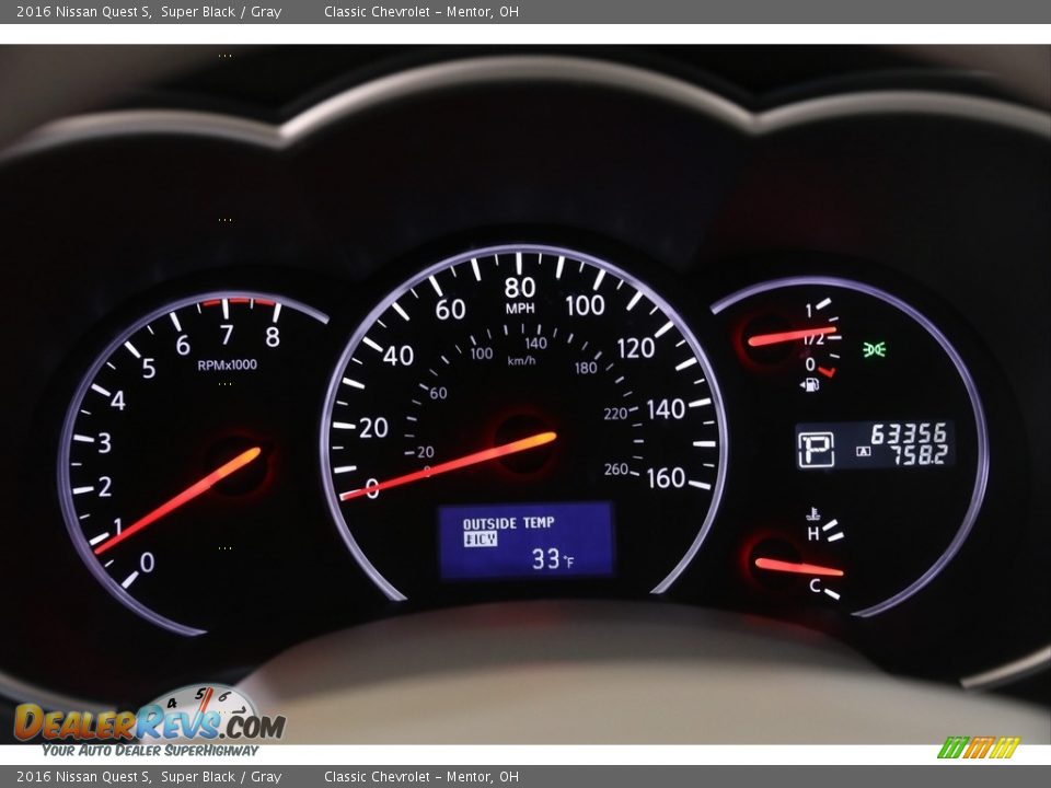 2016 Nissan Quest S Gauges Photo #8