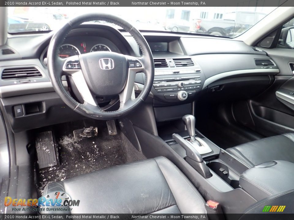 2010 Honda Accord EX-L Sedan Polished Metal Metallic / Black Photo #21
