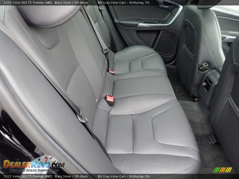 Rear Seat of 2015 Volvo S60 T5 Premier AWD Photo #14
