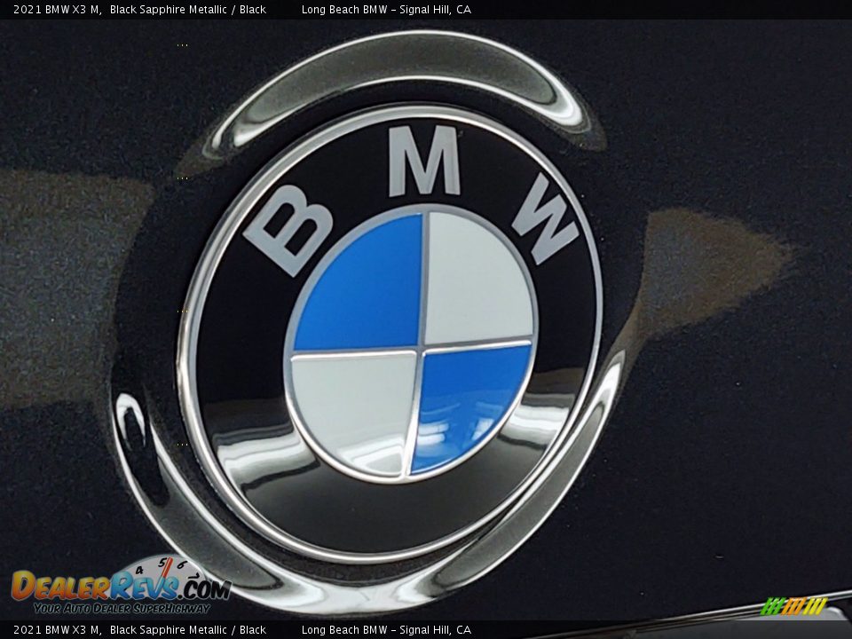 2021 BMW X3 M Black Sapphire Metallic / Black Photo #23