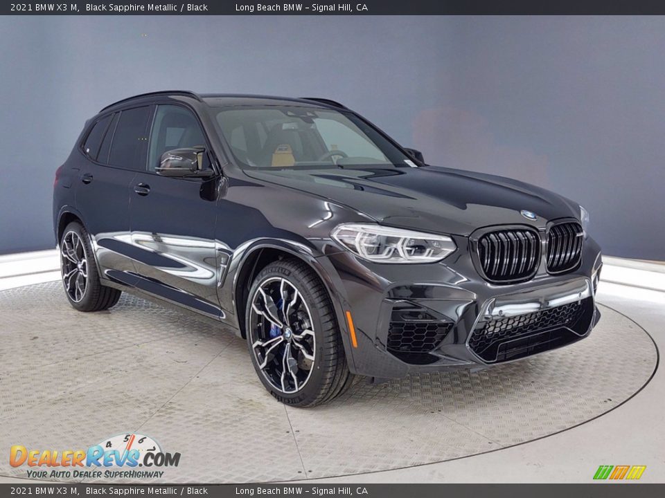 2021 BMW X3 M Black Sapphire Metallic / Black Photo #27