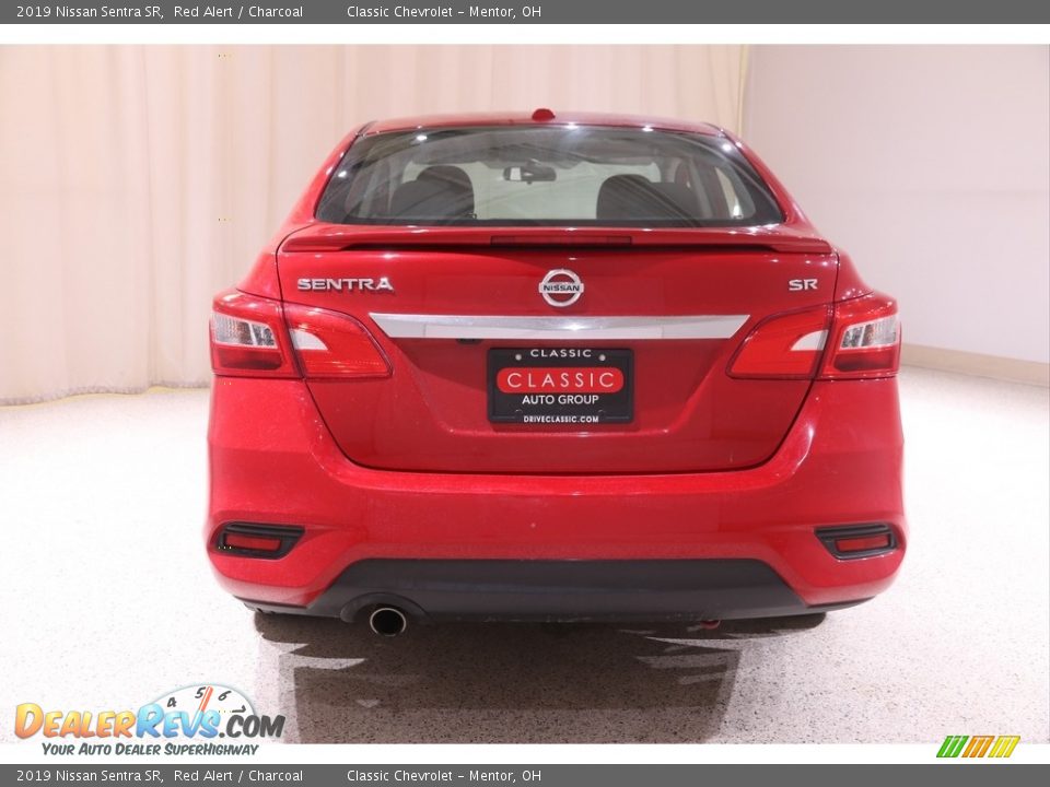 2019 Nissan Sentra SR Red Alert / Charcoal Photo #19