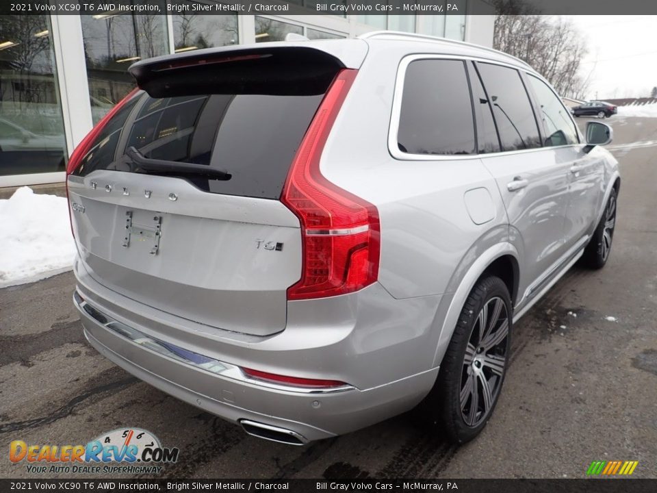 2021 Volvo XC90 T6 AWD Inscription Bright Silver Metallic / Charcoal Photo #2