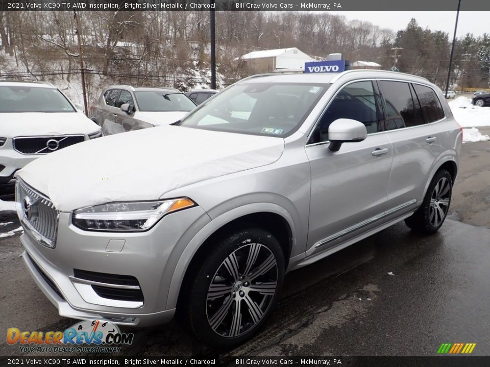 Bright Silver Metallic 2021 Volvo XC90 T6 AWD Inscription Photo #5