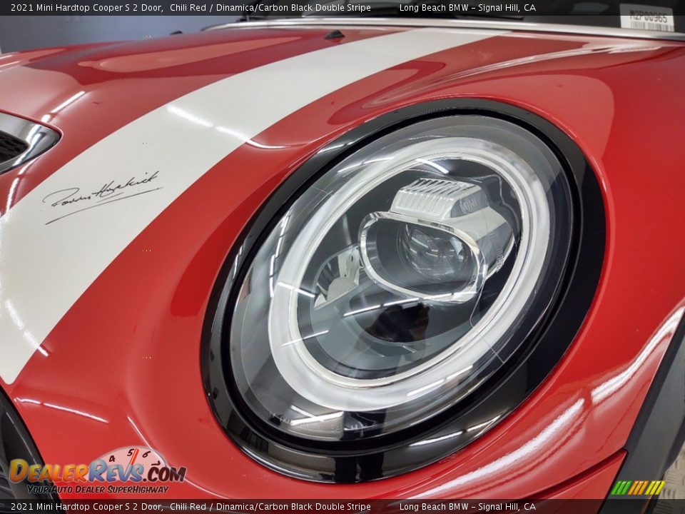 2021 Mini Hardtop Cooper S 2 Door Chili Red / Dinamica/Carbon Black Double Stripe Photo #20
