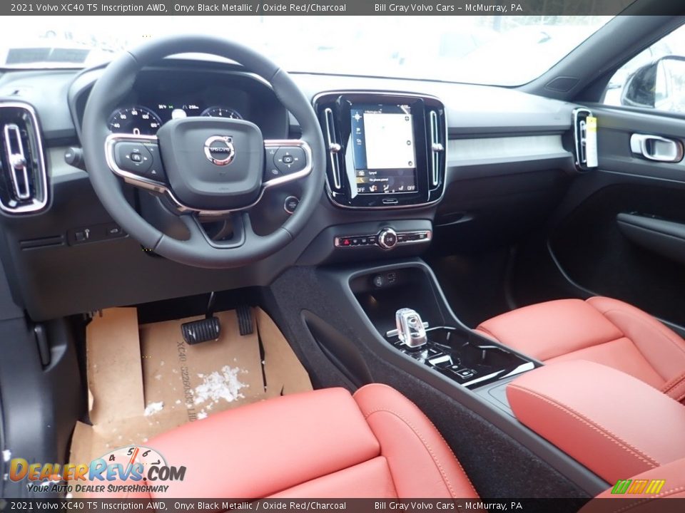 Oxide Red/Charcoal Interior - 2021 Volvo XC40 T5 Inscription AWD Photo #9