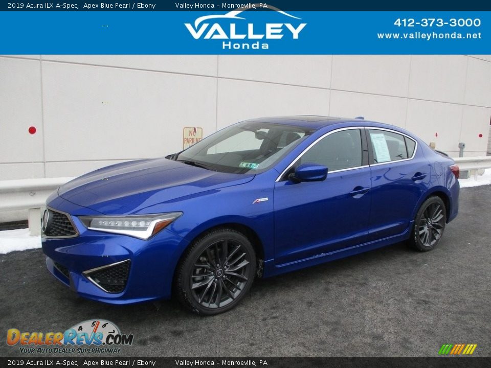 2019 Acura ILX A-Spec Apex Blue Pearl / Ebony Photo #1