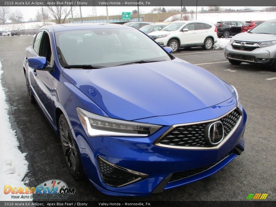 2019 Acura ILX A-Spec Apex Blue Pearl / Ebony Photo #8