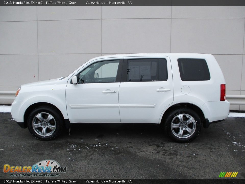 2013 Honda Pilot EX 4WD Taffeta White / Gray Photo #2