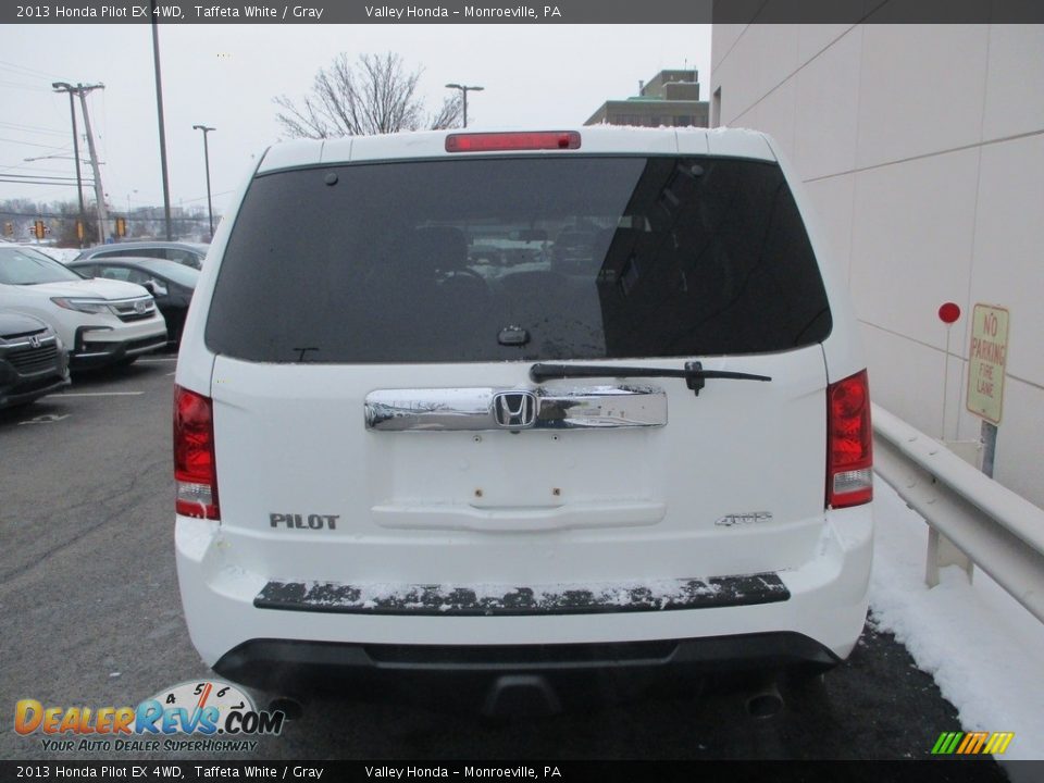 2013 Honda Pilot EX 4WD Taffeta White / Gray Photo #4