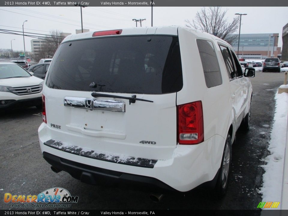 2013 Honda Pilot EX 4WD Taffeta White / Gray Photo #5