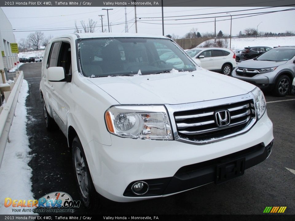 2013 Honda Pilot EX 4WD Taffeta White / Gray Photo #6