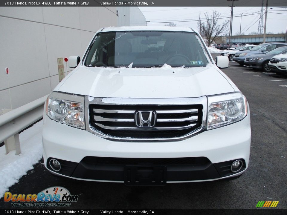 2013 Honda Pilot EX 4WD Taffeta White / Gray Photo #7