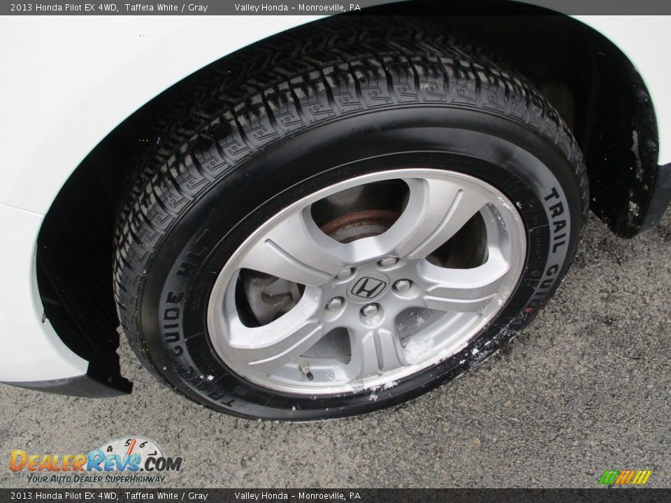 2013 Honda Pilot EX 4WD Taffeta White / Gray Photo #9