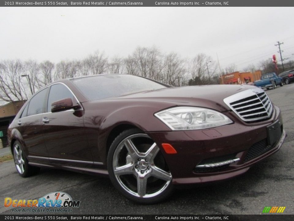 2013 Mercedes-Benz S 550 Sedan Barolo Red Metallic / Cashmere/Savanna Photo #1