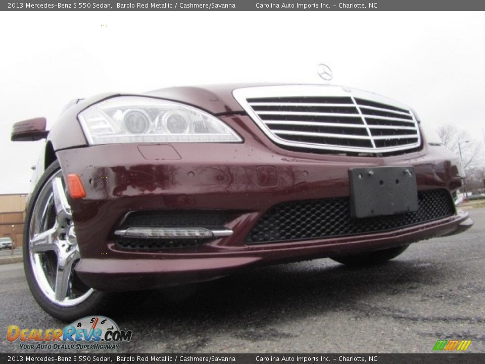 2013 Mercedes-Benz S 550 Sedan Barolo Red Metallic / Cashmere/Savanna Photo #2