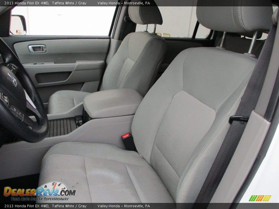 2013 Honda Pilot EX 4WD Taffeta White / Gray Photo #11