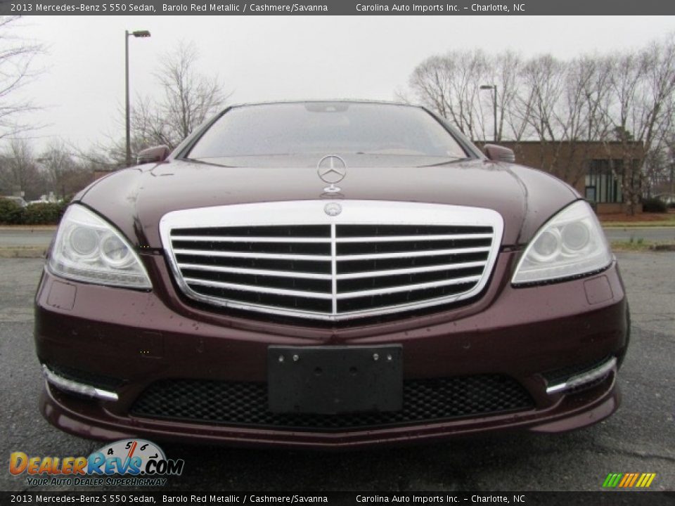 2013 Mercedes-Benz S 550 Sedan Barolo Red Metallic / Cashmere/Savanna Photo #4