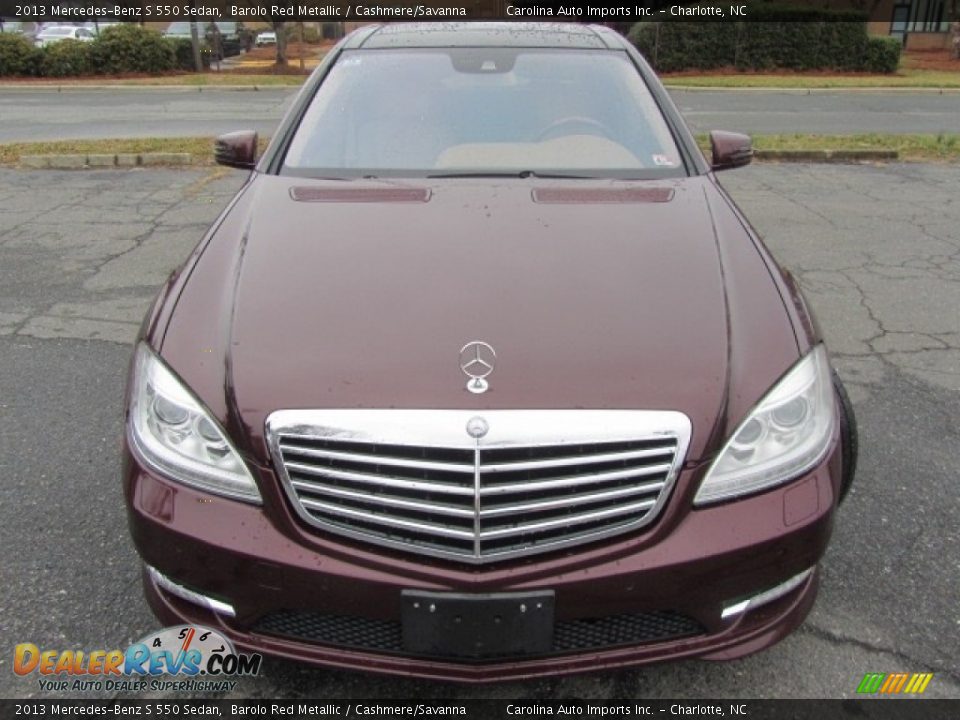 2013 Mercedes-Benz S 550 Sedan Barolo Red Metallic / Cashmere/Savanna Photo #5